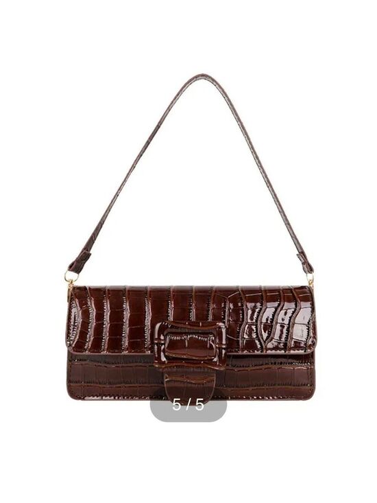 Handbags - WOMENS SMALL FAUX LEATHER SOLID COLOR VINTAGE STYLE SQUARE ZIPPER UNDER ARM BAG